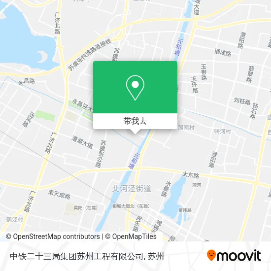 中铁二十三局集团苏州工程有限公司地图