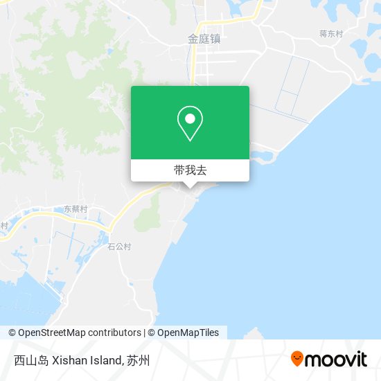 西山岛 Xishan Island地图