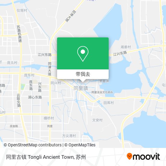 同里古镇 Tongli Ancient Town地图