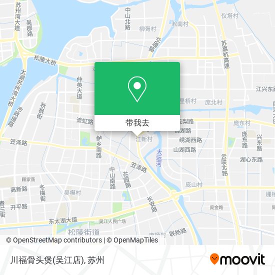 川福骨头煲(吴江店)地图