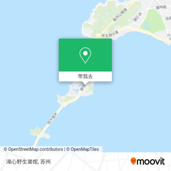 湖心野生菜馆地图