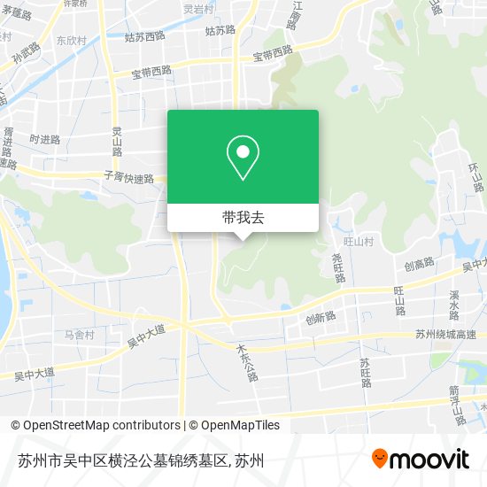 苏州市吴中区横泾公墓锦绣墓区地图