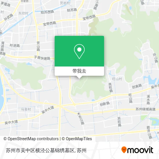 苏州市吴中区横泾公墓锦绣墓区地图