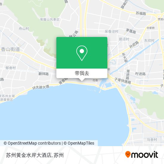 苏州黄金水岸大酒店地图