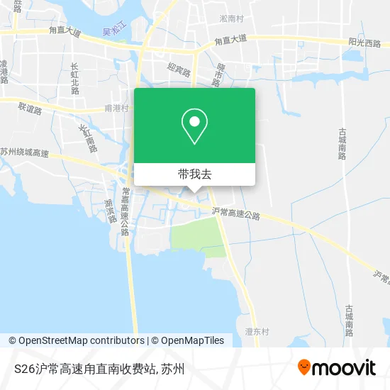 S26沪常高速甪直南收费站地图