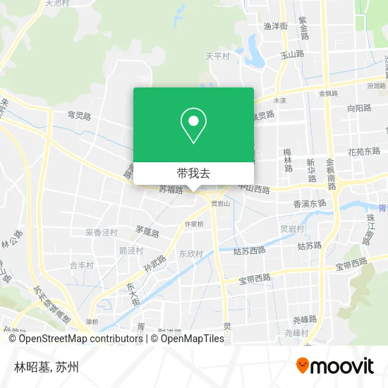 林昭墓地图
