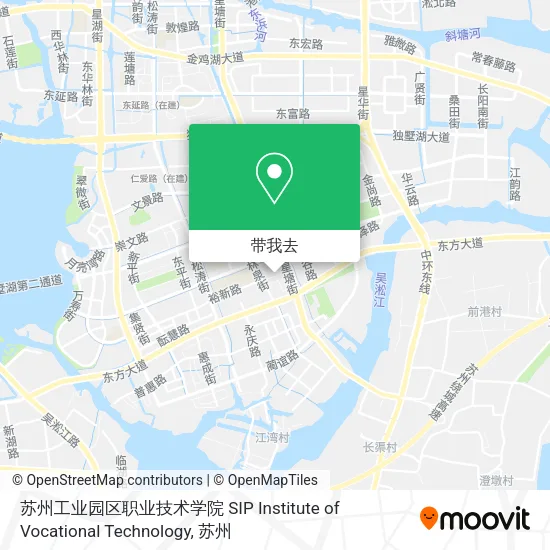 苏州工业园区职业技术学院 SIP Institute of Vocational Technology地图