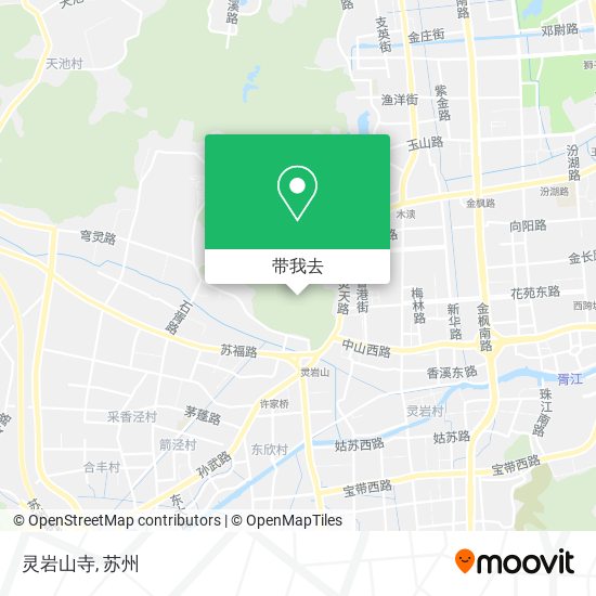 灵岩山寺地图