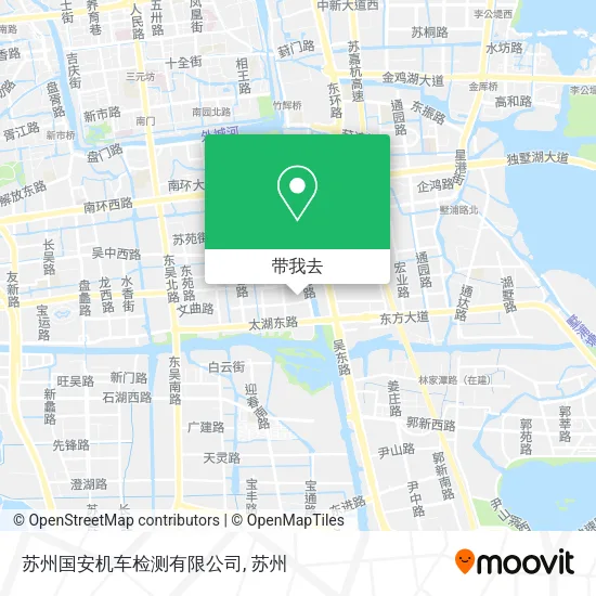 苏州国安机车检测有限公司地图