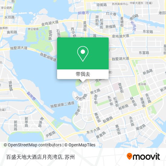 百盛天地大酒店月亮湾店地图