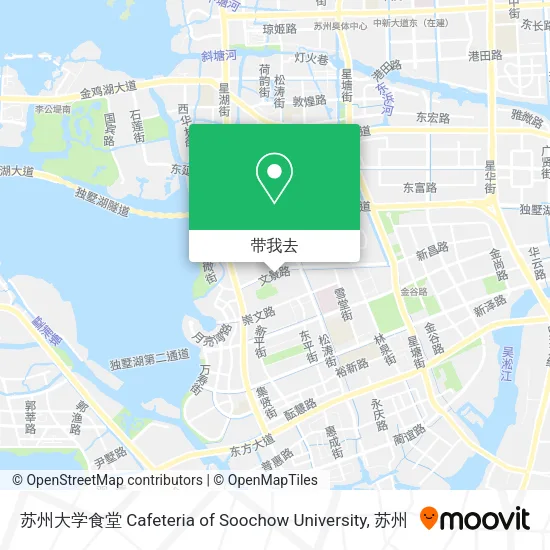 苏州大学食堂 Cafeteria of Soochow University地图