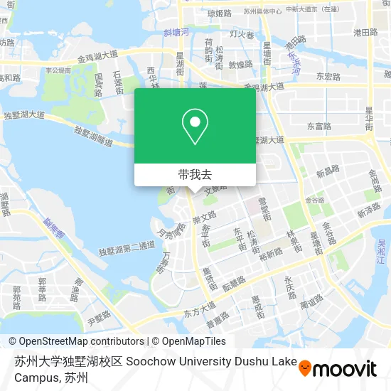 苏州大学独墅湖校区 Soochow University Dushu Lake Campus地图