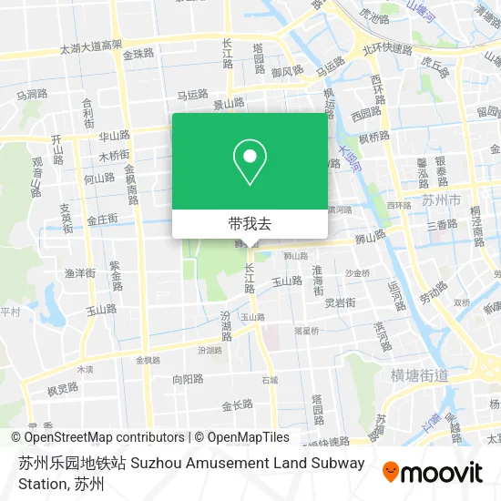苏州乐园地铁站 Suzhou Amusement Land Subway Station地图