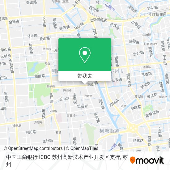 中国工商银行 ICBC 苏州高新技术产业开发区支行地图