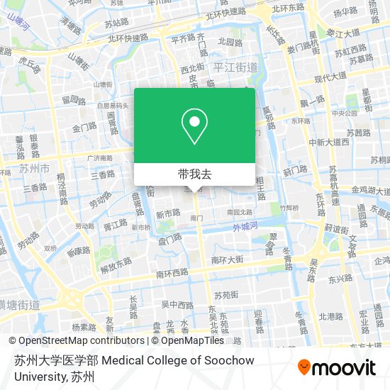 苏州大学医学部 Medical College of Soochow University地图