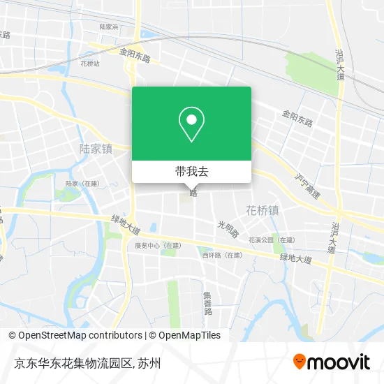 京东华东花集物流园区地图