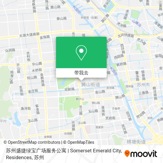 苏州盛捷绿宝广场服务公寓 | Somerset Emerald City, Residences地图