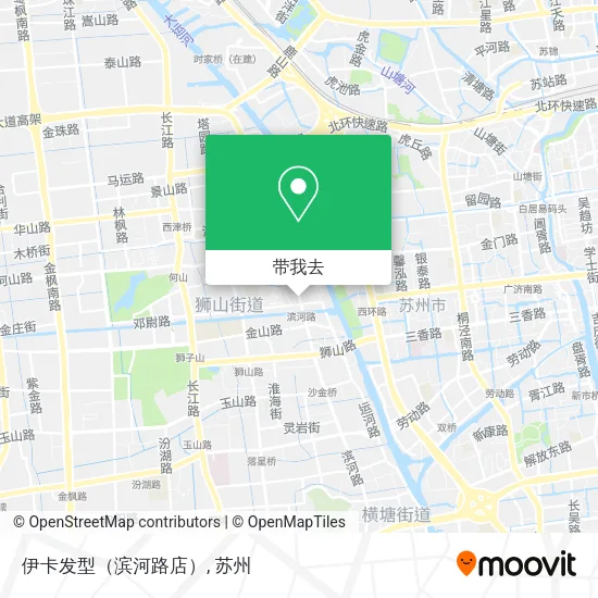 伊卡发型（滨河路店）地图