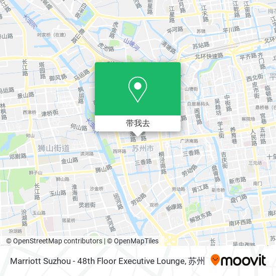 Marriott Suzhou - 48th Floor Executive Lounge地图