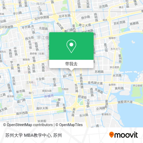 苏州大学 MBA教学中心地图