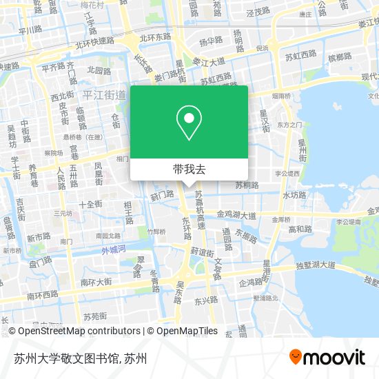 苏州大学敬文图书馆地图