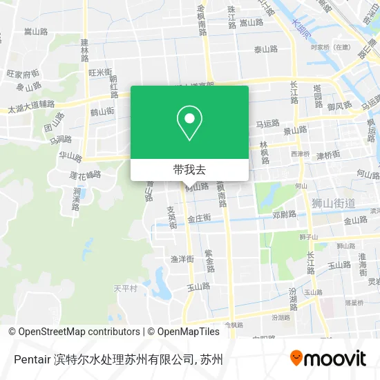 Pentair 滨特尔水处理苏州有限公司地图