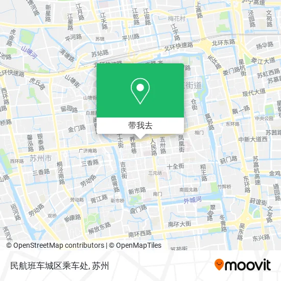 民航班车城区乘车处地图