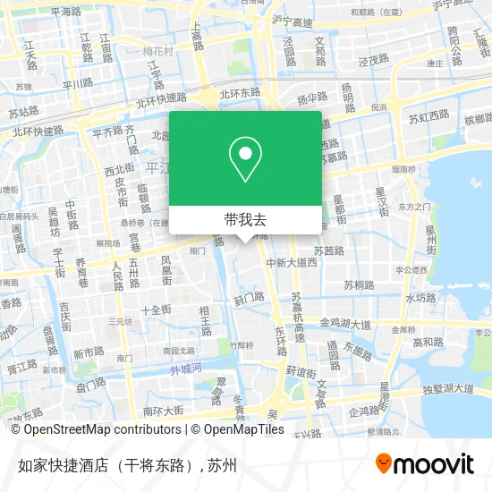 如家快捷酒店（干将东路）地图