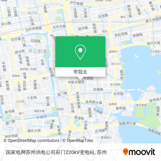国家电网苏州供电公司葑门220kV变电站地图
