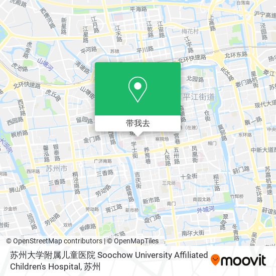 苏州大学附属儿童医院 Soochow University Affiliated Children's Hospital地图