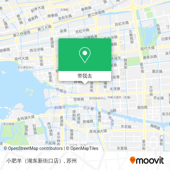 小肥羊（湖东新街口店）地图