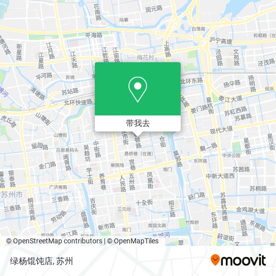 绿杨馄饨店地图