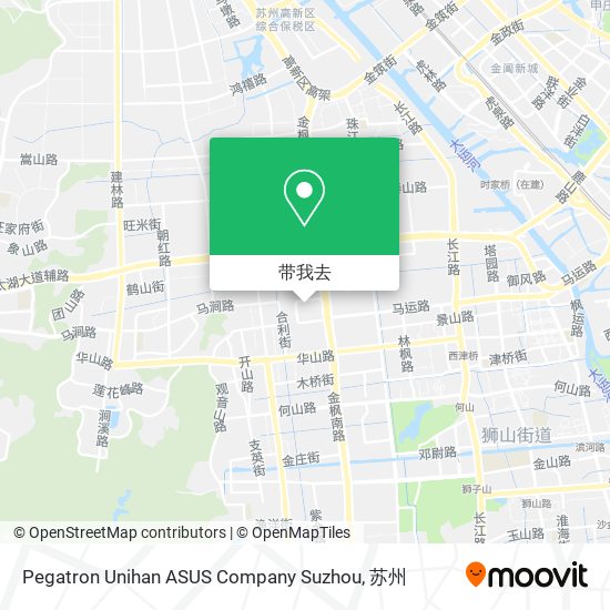 Pegatron Unihan ASUS Company Suzhou地图