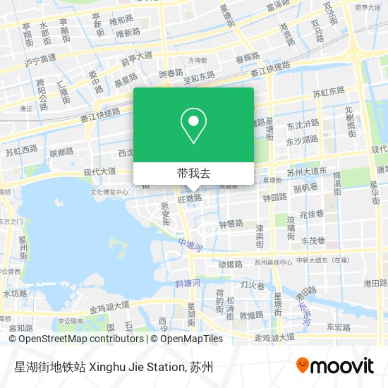 星湖街地铁站 Xinghu Jie Station地图