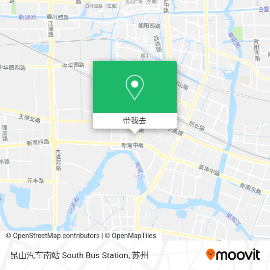 昆山汽车南站 South Bus Station地图