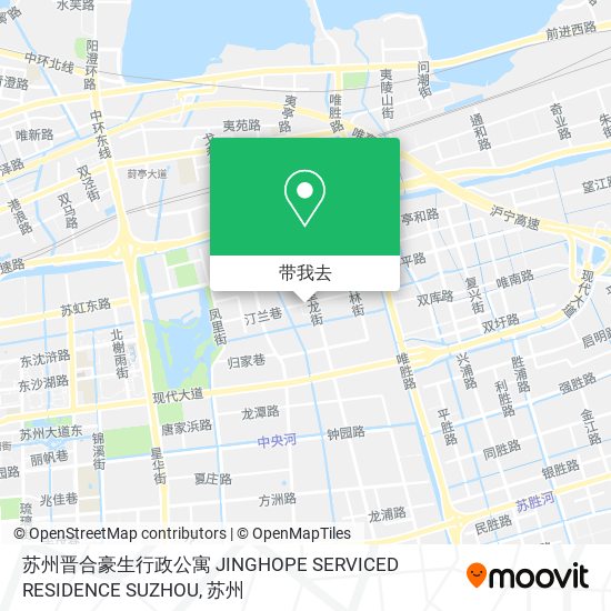 苏州晋合豪生行政公寓 JINGHOPE SERVICED RESIDENCE SUZHOU地图