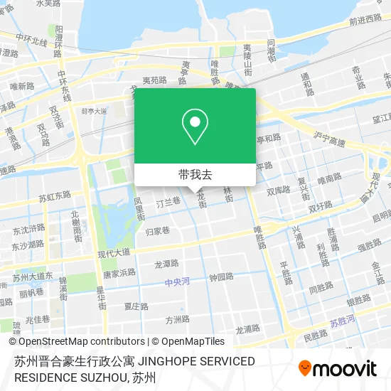 苏州晋合豪生行政公寓 JINGHOPE SERVICED RESIDENCE SUZHOU地图
