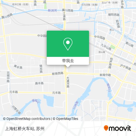上海虹桥火车站地图