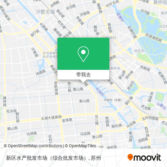 新区水产批发市场（综合批发市场）地图