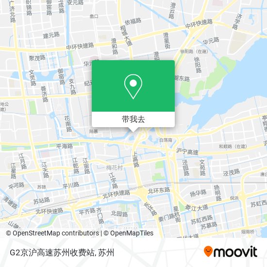 G2京沪高速苏州收费站地图