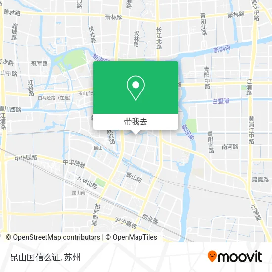 昆山国信么证地图