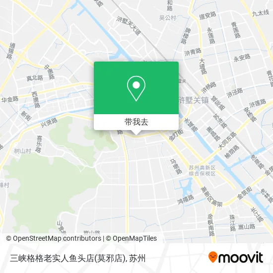 三峡格格老实人鱼头店(莫邪店)地图