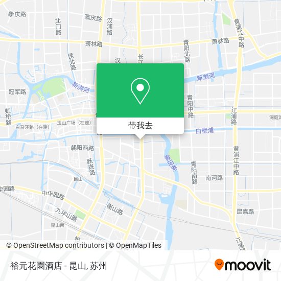 裕元花園酒店 - 昆山地图