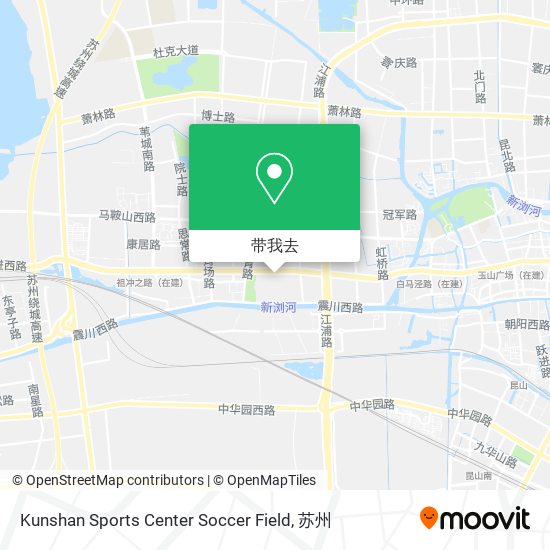 Kunshan Sports Center Soccer Field地图