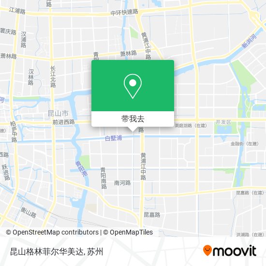 昆山格林菲尔华美达地图