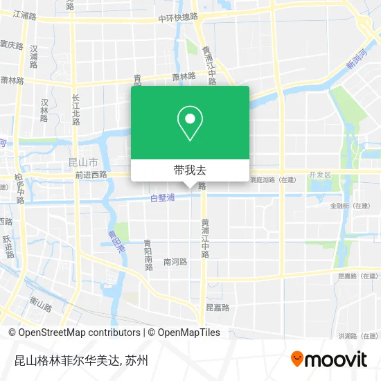 昆山格林菲尔华美达地图