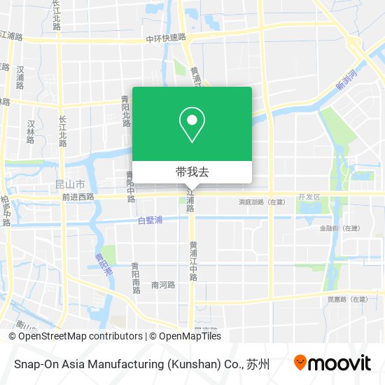 Snap-On Asia Manufacturing (Kunshan) Co.地图