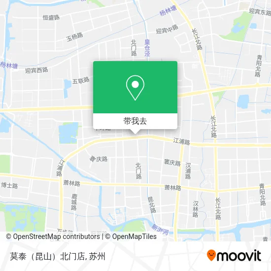 莫泰（昆山）北门店地图
