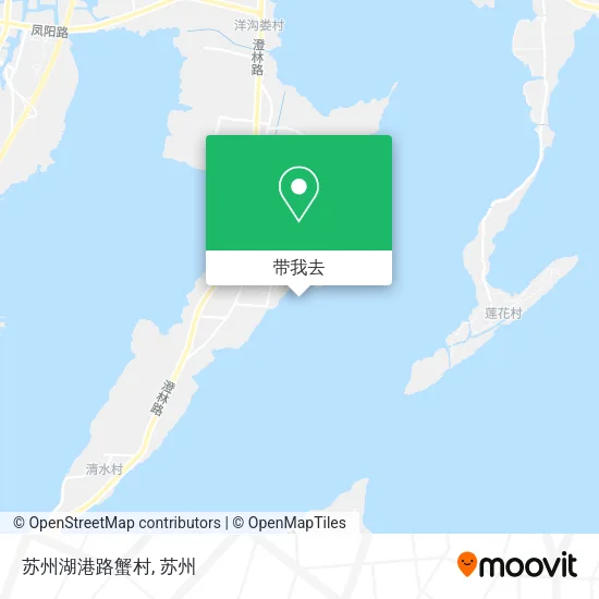 苏州湖港路蟹村地图