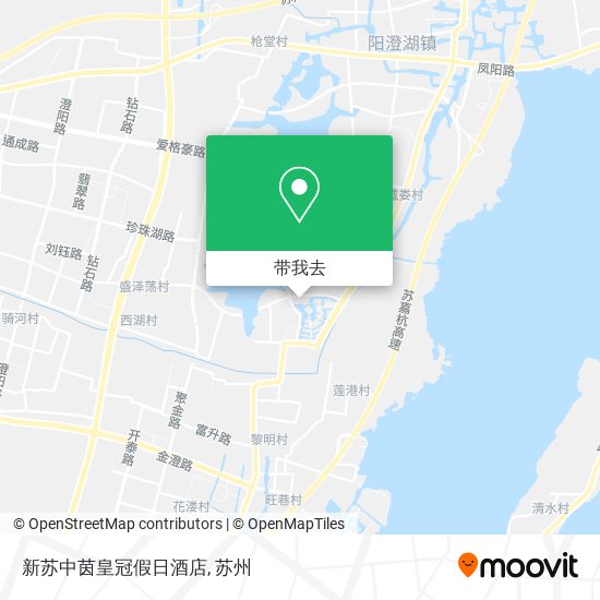 新苏中茵皇冠假日酒店地图